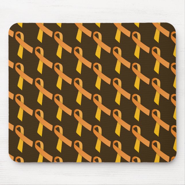 Mousepad Padrões de ladrilhos laranja (Frente)