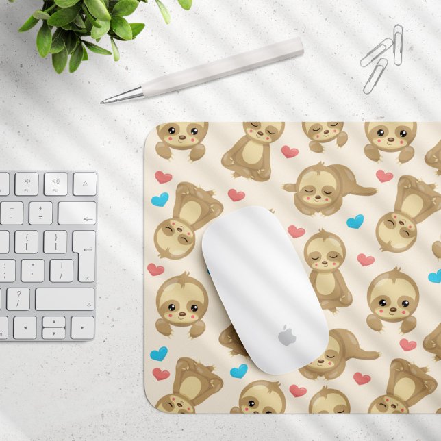Mousepad Padrões De Laminhas, Laminhas Cutas, Corações (Criador carregado)