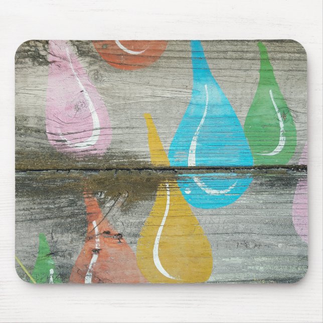 Mousepad Padrões De Largura De Água Na Madeira (Frente)