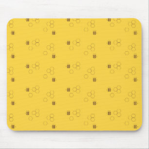 Mousepad Padrões de mel de abelhas