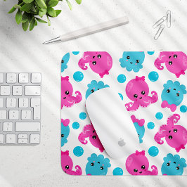 Mousepad Padrões de Octopus, Octopus Cute, Animais do Mar