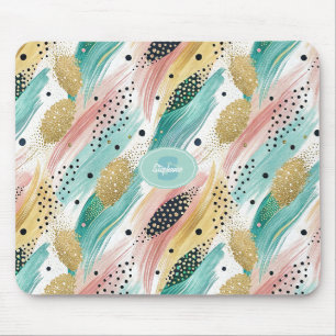 Mousepad Padrões de Traço e Ponto abstrato - Destaque Doura