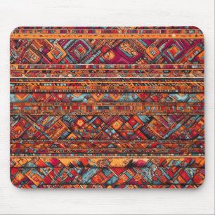 Mousepad "Padrões Tribais Vibrantes"