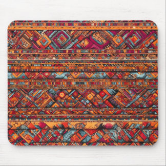 Mousepad "Padrões Tribais Vibrantes"