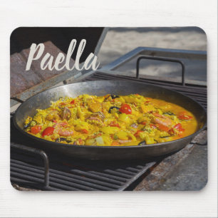 Mousepad Paella é cozida em um presente de grelhador para o