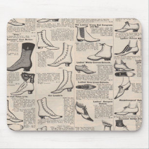 Mousepad Página de Catálogo de Sapatos Femininos Antigos Im