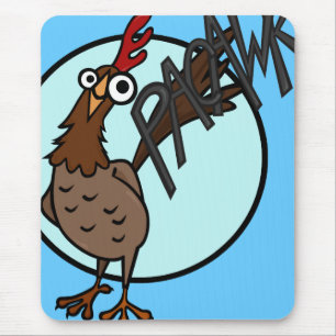 MOUSEPAD PÁGINA DE MOUSE DE FRANGO DE CARTÃO ENGRAÇADO