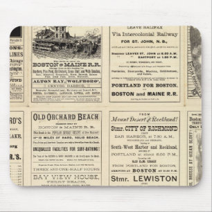 Mousepad Página de Texto da Ferrovia de Boston e Maine