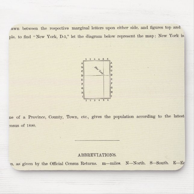 Mousepad Página de Título do Atlas Indexado Verso (Frente)