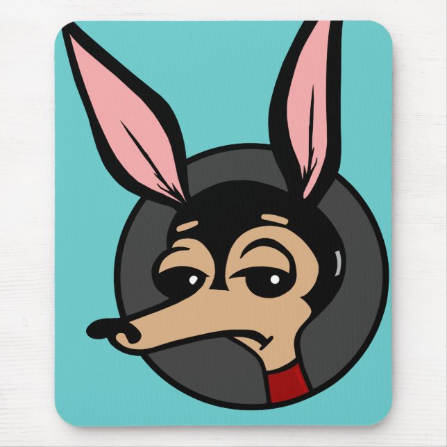 MOUSEPAD PÁGINA DO MOUSE DE CÃO DE ESTILO DE CARTONAGEM FUN (Frente)