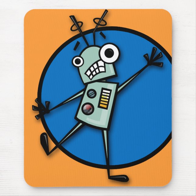 MOUSEPAD PÁGINA DO MOUSE ROBOT DE ESTILO DE CARTÃO FUNNAL (Frente)