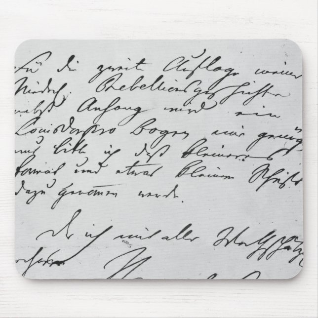 Mousepad Página do texto com sua assinatura (Frente)