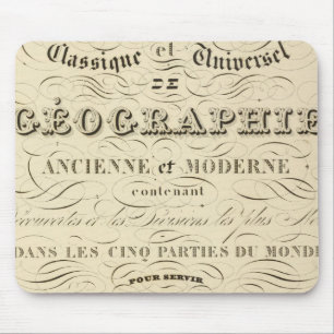 Mousepad Página Título Atlas Geografia clássica e univer