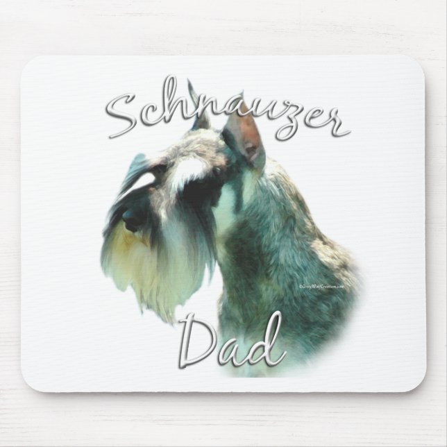 Mousepad Pai 2 da Miniatura Schnauzer (Frente)