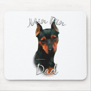 Mousepad Pai 2 do Pinscher diminuto (preto)