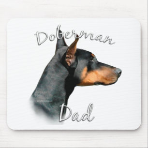Mousepad Pai 2 do Pinscher do Doberman (preto)