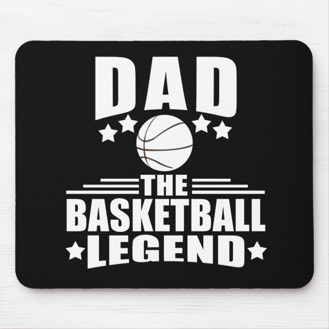 Mousepad Pai a lenda de basquete presentes engraçados de di (Frente)