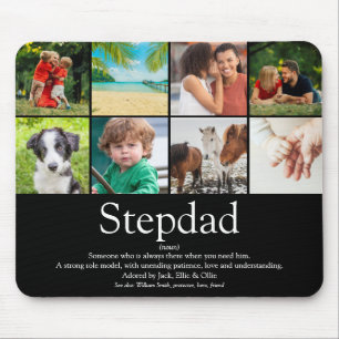 Mousepad Pai adotivo Padrasto Definição 8 Foto Diversão Pre
