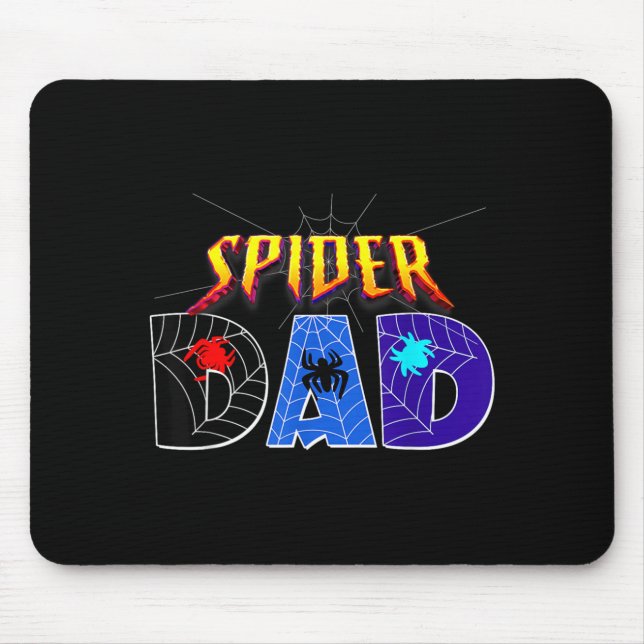 Mousepad Pai Aranha Design Dia dos Pais Família Combinando (Frente)