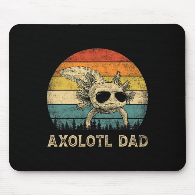 Mousepad Pai Axolote Amantes de Axolote Papai Dia dos Pais  (Frente)