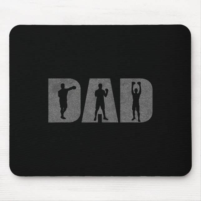 Mousepad Pai Boxer Dia de os pais Boxer Caixa do Lover com  (Frente)