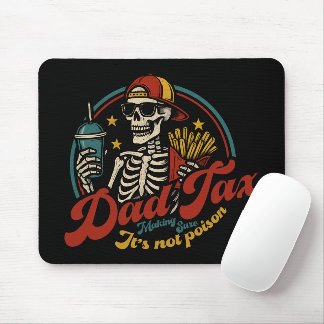 Mousepad Pai certeza de que não é esqueleto venenoso (Com mouse)