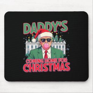Mousepad Pai Chegando Em Casa Para O Natal Engraçado Trump