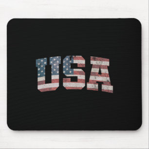Mousepad Pai Corgi Pembroke Welsh Corgi Bandeira Dos EUA Am