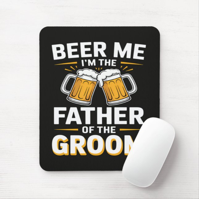 Mousepad Pai da Equipe de Bebida do Noivo (Com mouse)