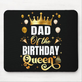 Mousepad Pai da Rainha de Aniversário Diversão Combinando A