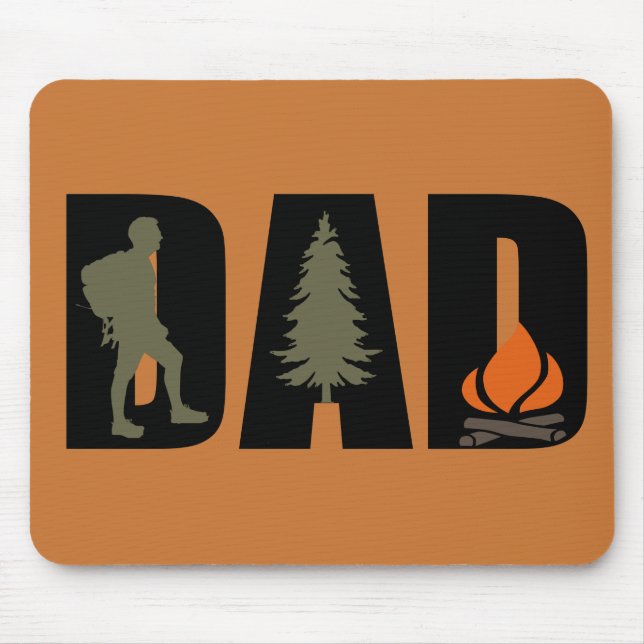 Mousepad Pai de acampamento ao ar livre (Frente)