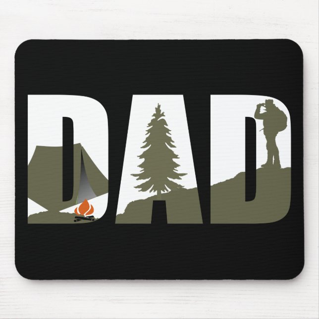 Mousepad Pai de acampamento ao ar livre (Frente)