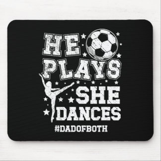 Mousepad Pai de ambos Dança e Futebol Pai Dançando e Futebo