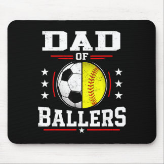 Mousepad Pai de Atletas Softbol Pai de Futebol