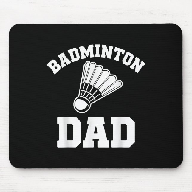 Mousepad Pai de Badminton Peteca Engraçado Badminton  (Frente)