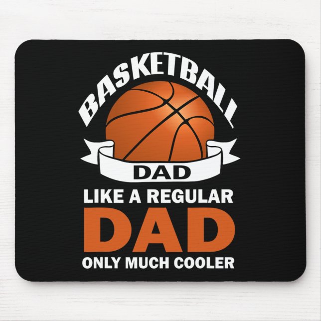 Mousepad Pai de basquete divertido como um pai comum só co (Frente)