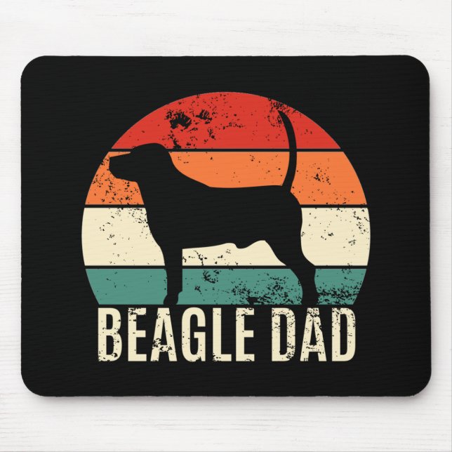 Mousepad Pai de beagle (Frente)