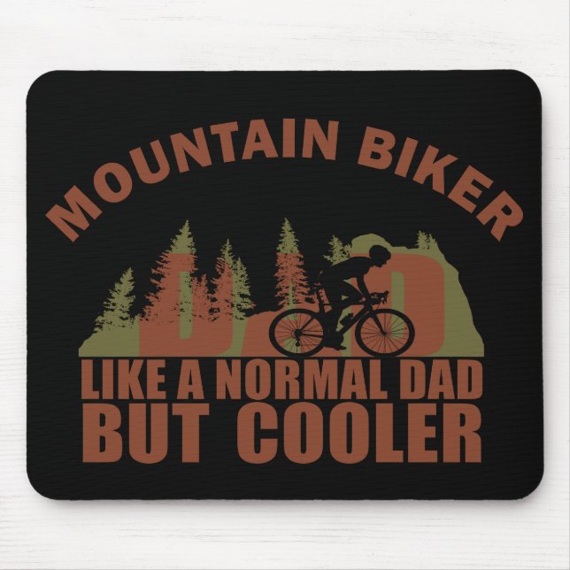 Mousepad Pai de bicicleta de montanha (Frente)