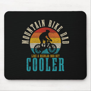 Mousepad Pai de Bicicleta de Montanha Engraçado Vintage Mtb