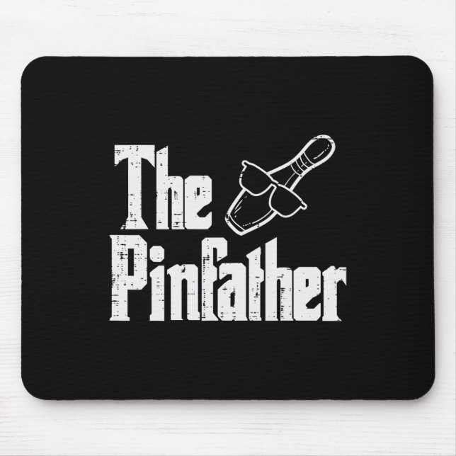 Mousepad Pai de Boliche Pinfather Dia dos Pais Boliche Pai  (Frente)