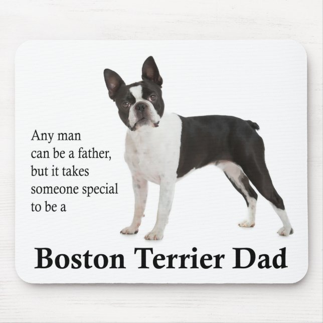 Mousepad Pai de Boston Terrier (Frente)