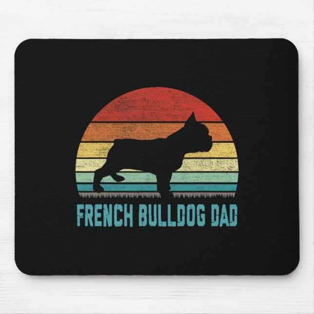 Mousepad Pai de Buldogue Francês - Dog Lover (Frente)