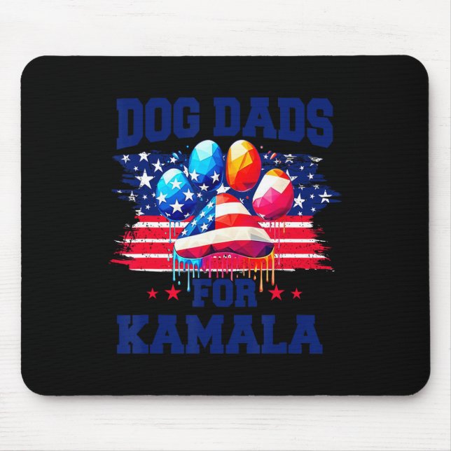 Mousepad Pai de Cachorro para Kamala Eles estão comendo os  (Frente)