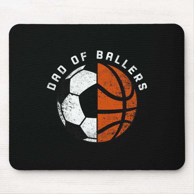 Mousepad Pai De Canetas Diversão De Pai De Bysketbyll De Fu (Frente)