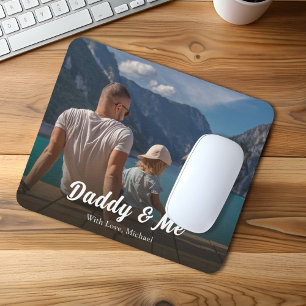 Mousepad Pai de Fotografia Moderna da Família e Personaliza