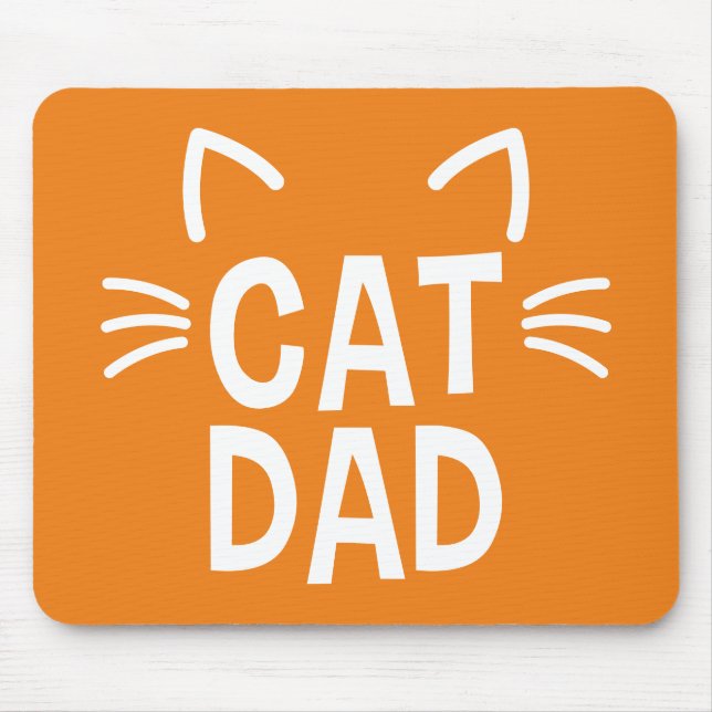 Mousepad Pai De Gato Com Ouvidos E Sussurros (Frente)