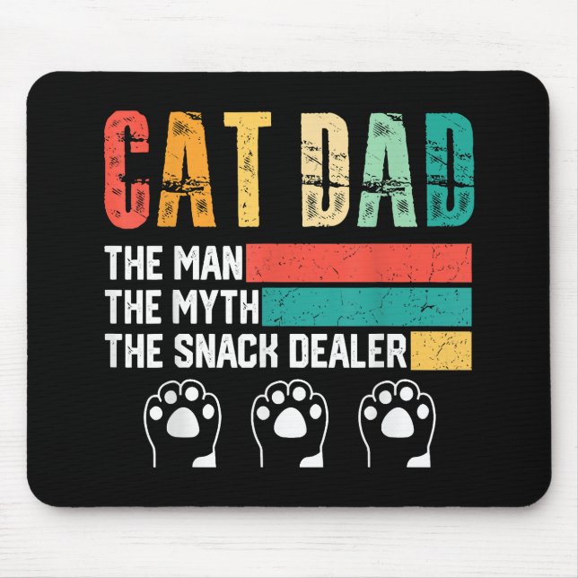 Mousepad Pai de Gato do Dia Pai (Frente)