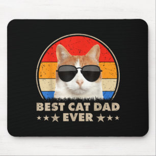 Mousepad Pai de Gato Sempre Vintage Cool Gatos Para Pai Hom