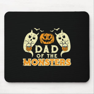 Mousepad Pai De Halloween De Monstros Engraçados Figurinos