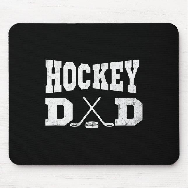 Mousepad Pai de hóquei - Pai de hóquei divertido (Frente)
